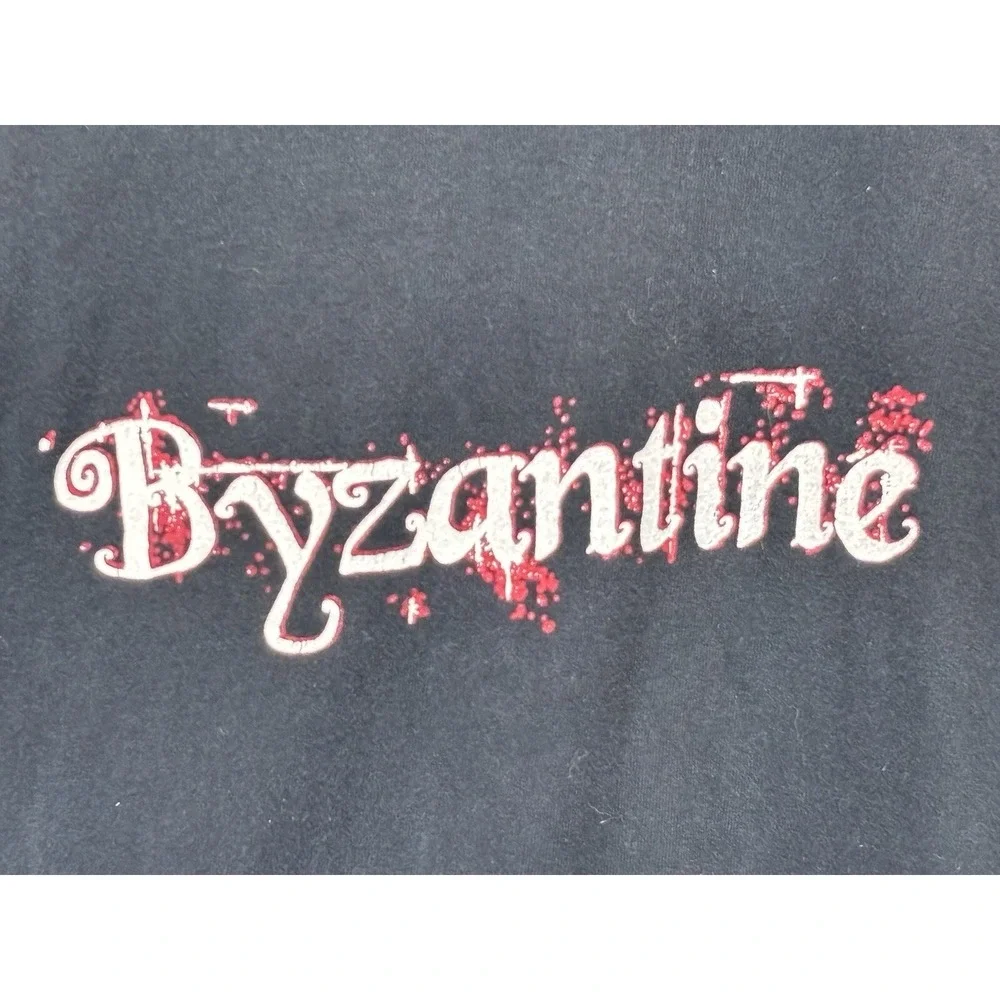 Byzantine Heavy Metal Band Tee Tshirt Sz Large Men's Black West Virginia Y2K